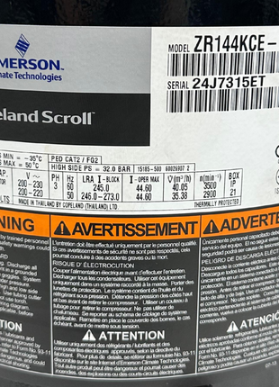 Copeland Compressor ZR144KCE-TF5-522