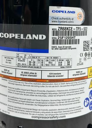 Copeland Compressor ZR68KCE-TF5-522